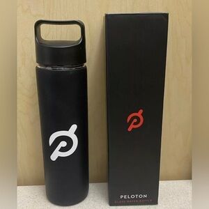 Peloton Black Glass Water Bottle
